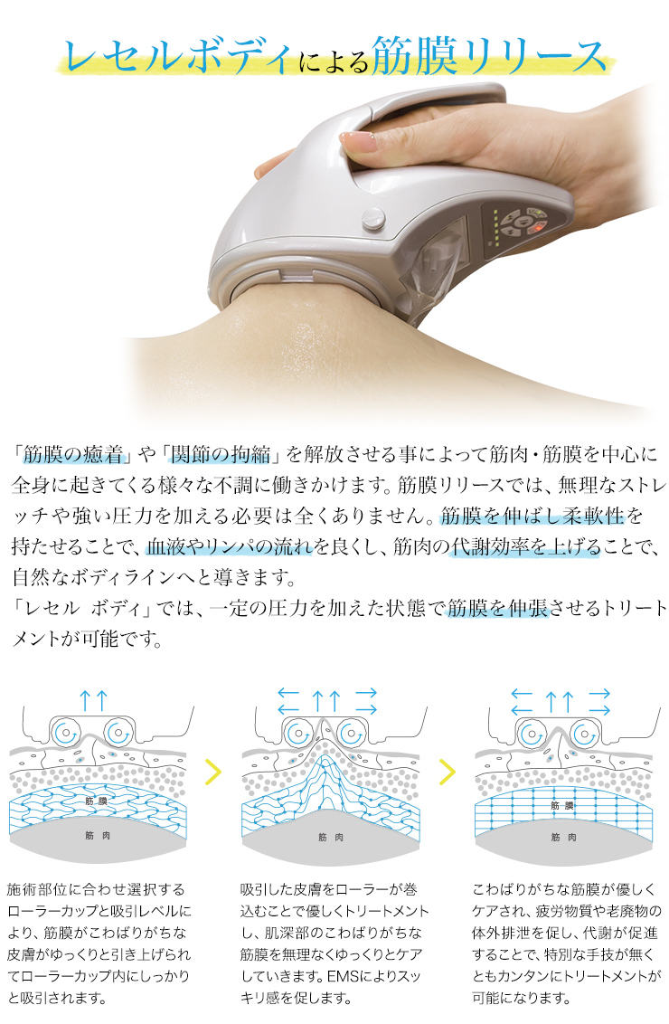 1ヵ月コース】 レセル ボディ【初月のみ純正ジェル×1本付き】 | 美容